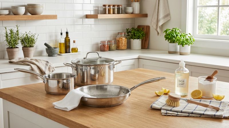 Best way to clean stainless steel cookware