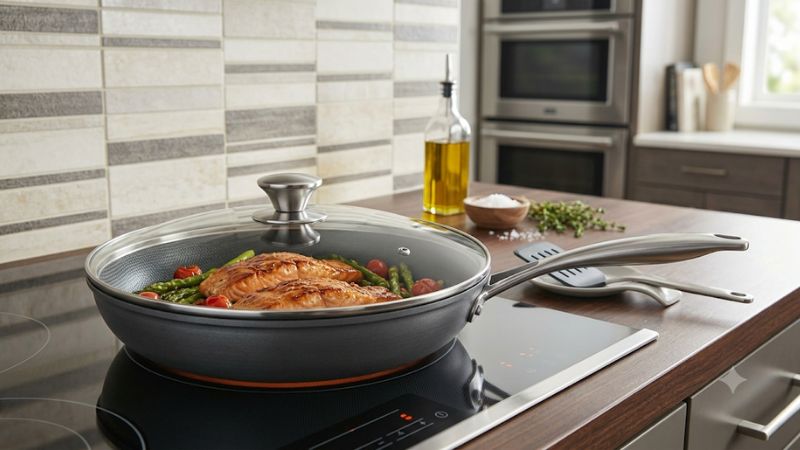 Best 14 inch nonstick frying pan with lid