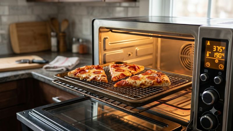 Best oven temp for reheating pizza