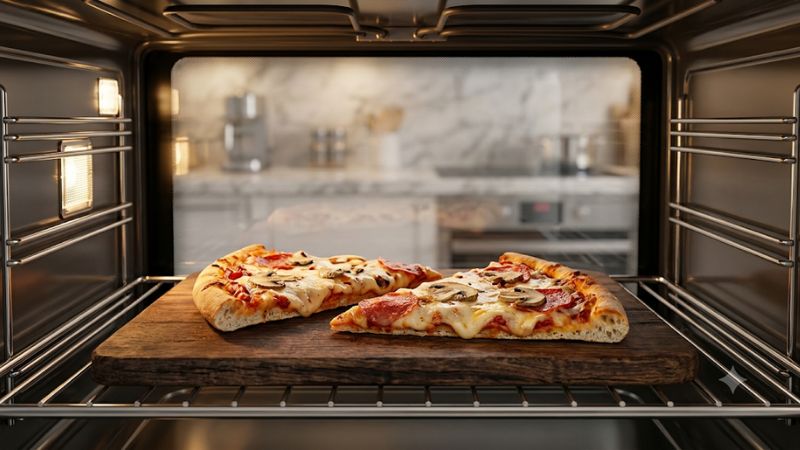 Best oven temperature to reheat pizza