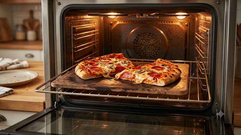 Best temp to reheat pizza in oven