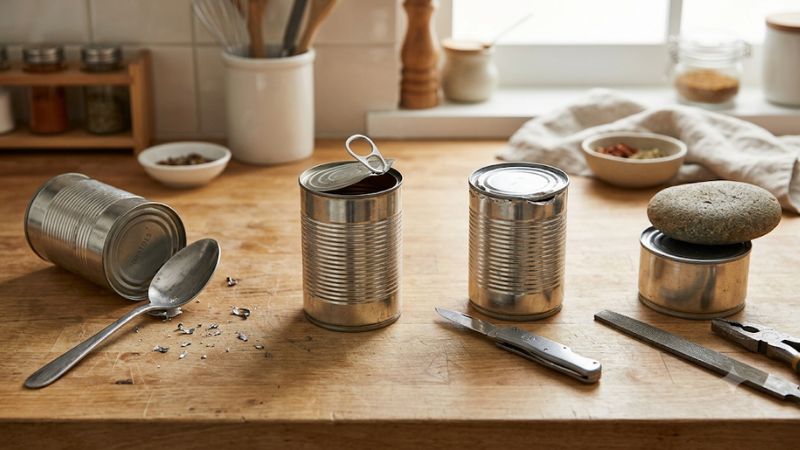Best way to open a can without a can opener